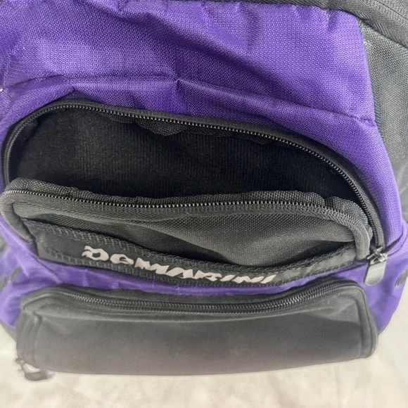 DeMarini Voodoo Baseball Softball Equipment Bag Backpack with Two Bat Sleeves - Picture 6 of 12